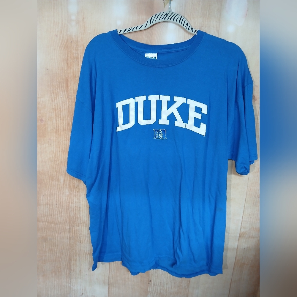 Gildan Blue Short Sleeve Tee Duke